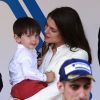 Charlotte Casiraghi et son fils Raphaël, Sébastien Buemi (Renault E.dams) - Grand Prix de Formule E à Monaco le 13 mai 2017. © Claudia Albuquerque/ Bestimage