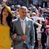 George Clooney et sa femme Amal au mariage du prince Harry et de Meghan Markle à Windsor le 19 mai 2018.