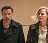 L'humoriste et écrivain français Nicolas Bedos arrive avec sa compagne Pauline Desmonts au tribunal de Paris à Paris, le 26 septembre 2024. Photo de Firas Abdullah/ABACAPRESS.COM